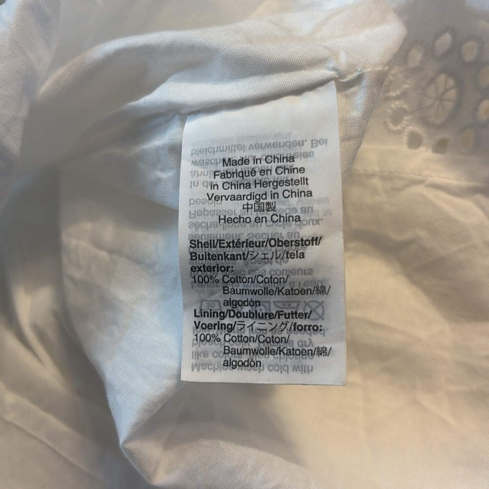 MADEWELL White Eyelet Midi Dress Size XS -- Still on the website - Picture 8 of 8